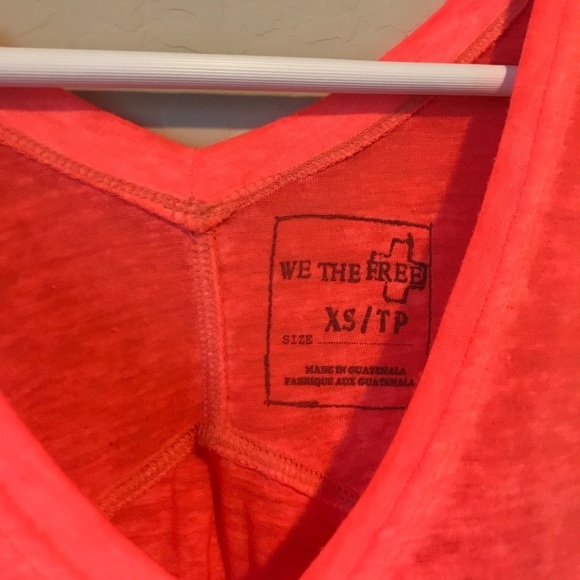 Free People Neon Orange Tank Top - Picture 4 of 7
